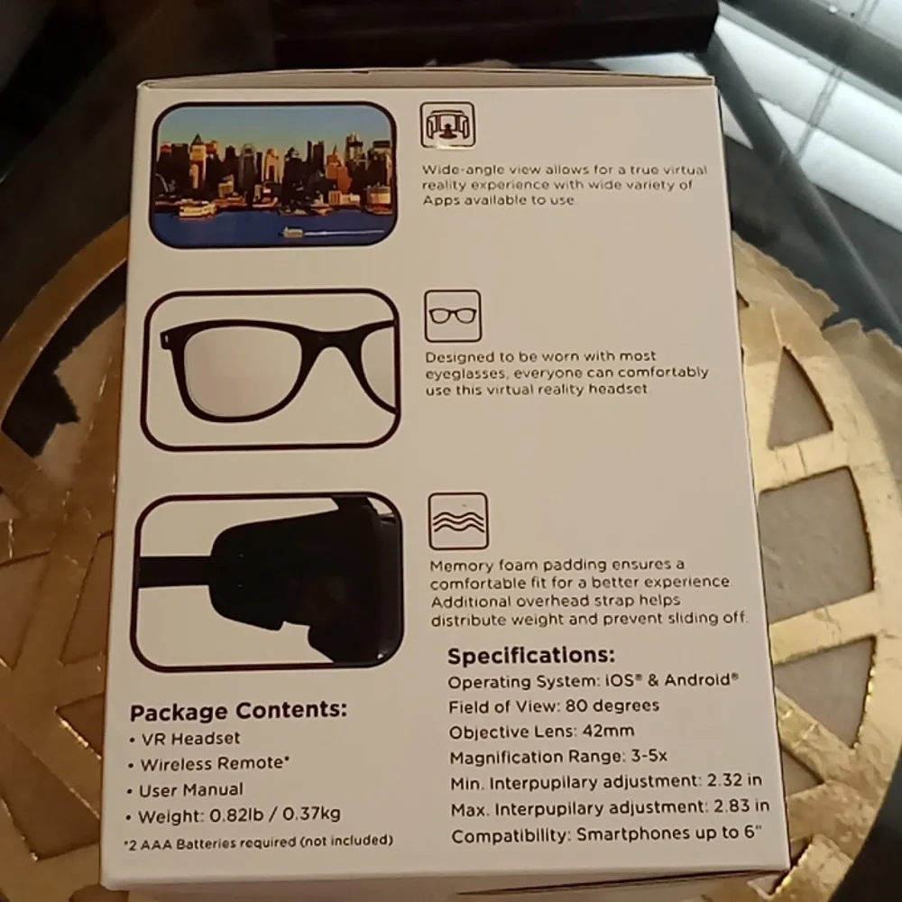 NEW Cynoculors virtual Realty Headset&Remote